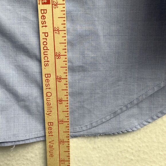 Lauren Ralph Lauren Mens 17/XL Button Up Shirt Light Blue Classic Stretch - Picture 7 of 9